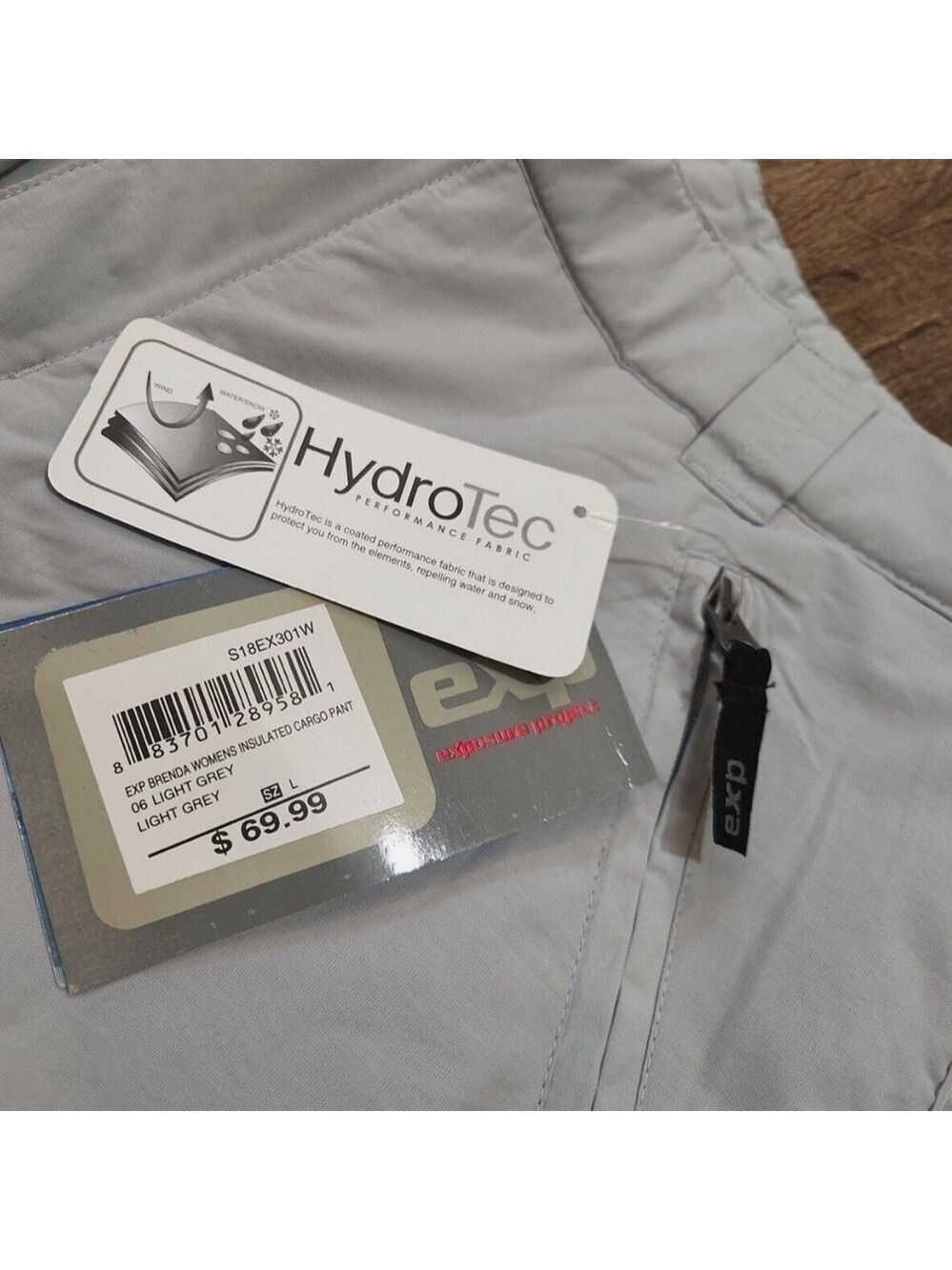 EXPO Project Snow//Ski//Snowboarding Cargo Pants in Light Gray Size L - NEW - Picture 4 of 16